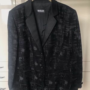 Basler Black Metallic Blazer